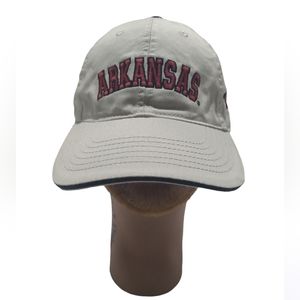 Arkansas Razorbacks Legacy Mascot Adjustable Khaki Hat NWOT